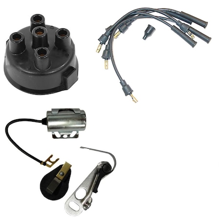 Aic Replacement Parts Complete Tune Up Kit Distributor Cap Fits Allis Chalmers Tractor WC WD WD45 D17 1111418-CAP-WIRESET